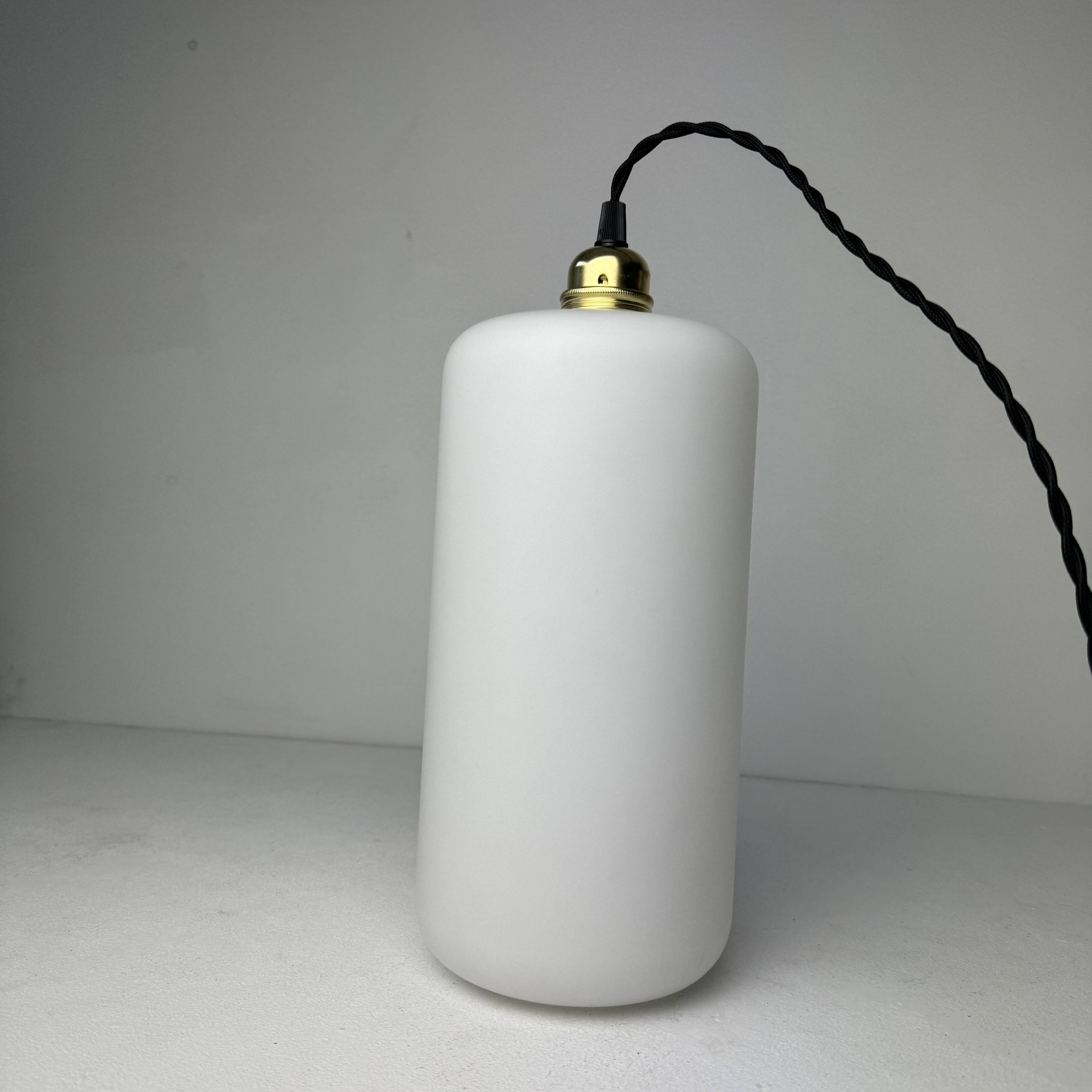 Lot of 3 old vintage xxl opaline pendants