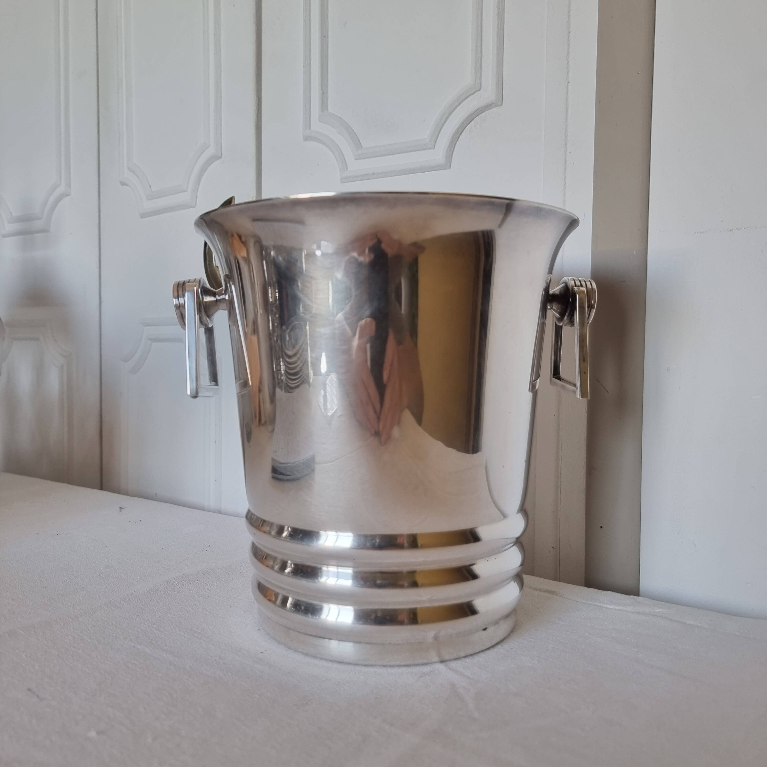 Art Deco silver-plated champagne bucket from Argit Paris, 19th century