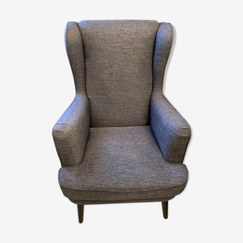 Armchair with backrest