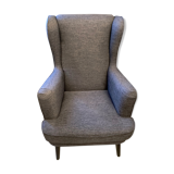 Fauteuil à grand dossier en tissu