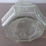 Chiseled glass bottle