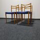 A set of four vintage dining chairs by Lubke Germany