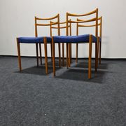 A set of four vintage dining chairs by Lubke Germany