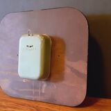 Vintage wall clock from the 50s in red formca