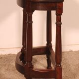 walnut side table in high period style