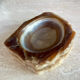 Brutalist vintage onyx marble ashtray