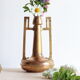 Pair of art nouveau copper and brass vases by Gustave Serrurier-Bovy
