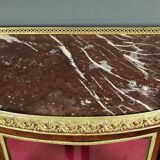 Small mahogany display cabinet, Louis XV to Louis XVI transition style – early 20th century.