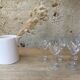 5 verres à pied "fleur"