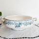 Antique salad bowl in Saint Amand earthenware, Guadeloupe model