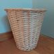 Braided wicker pot cover paper basket