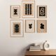 Collection of 6 signed abstract artworks: paintings and paper collages