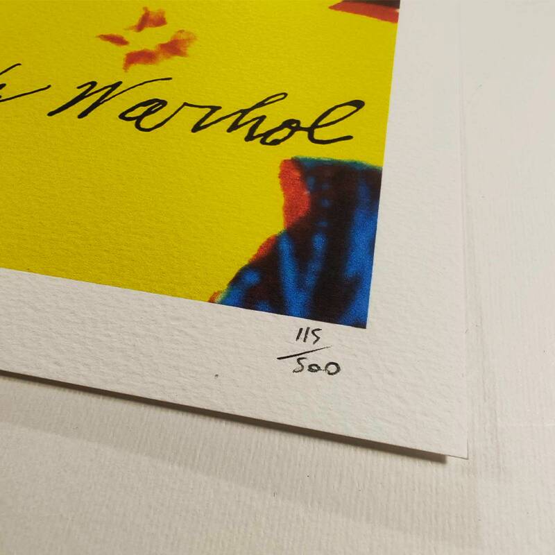 Lithographie en édition limitée Andy Warhol "Flowers" des années 1980 par CMOA.