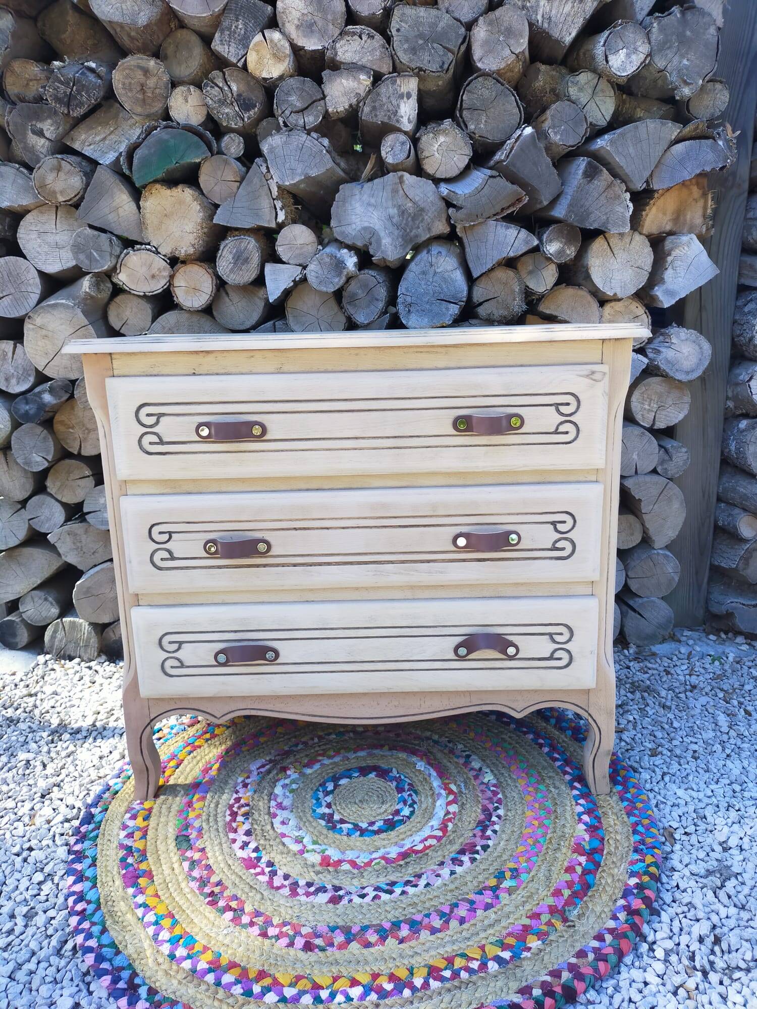 renovated wooden chest of drawers