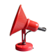 Red wall lamp from the 80