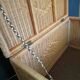 Malle en osier 92CM vintage
