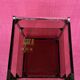 VINTAGE 1970 RECTANGULAR COFFEE TABLE WITH SQUARE CHROME TUBES AND 3 SHELVES