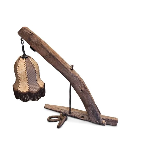 Lampe sur pied style ferme / outils agricoles années 1960