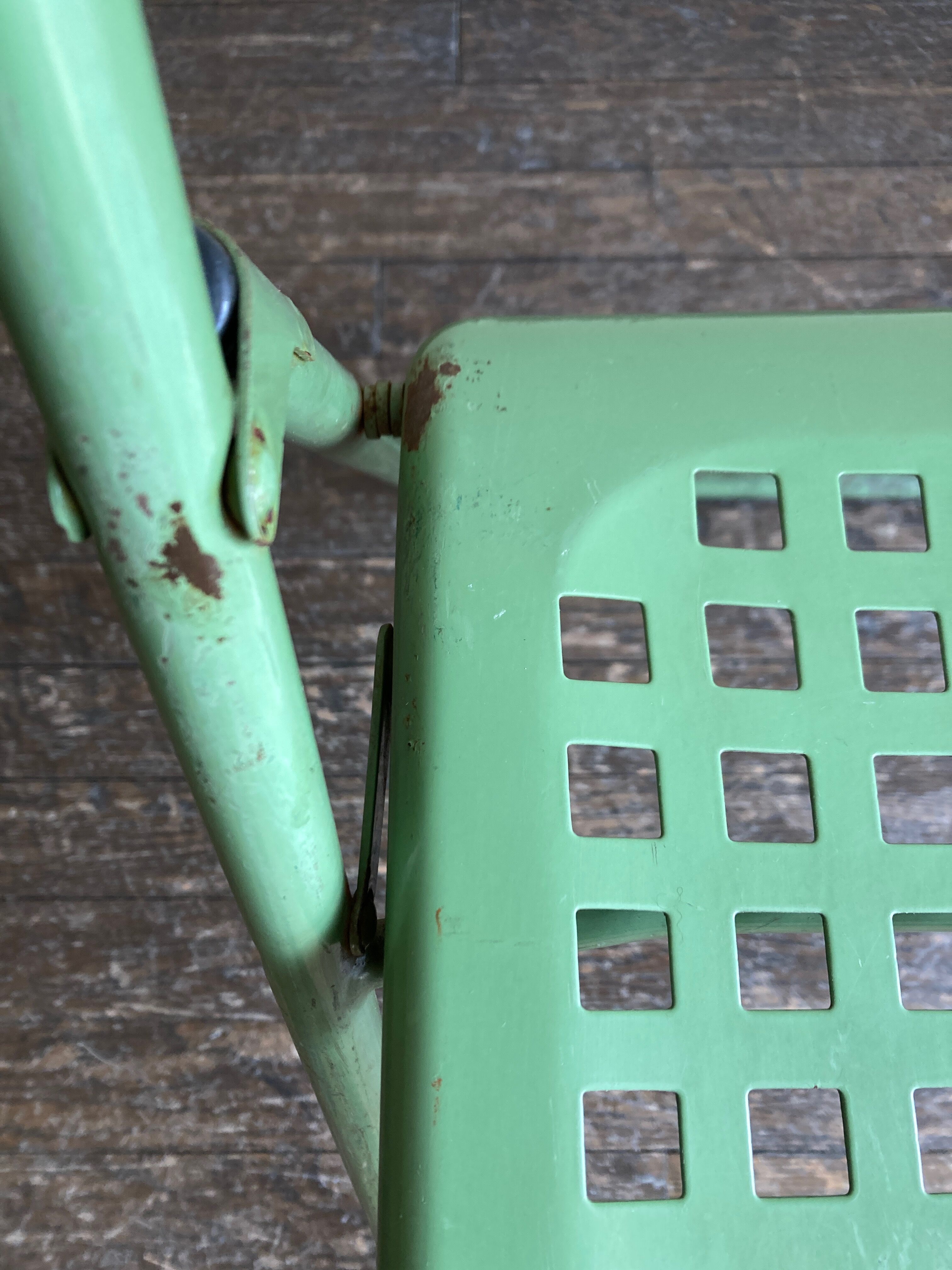 Garden chair in perforated sheet metal 1950