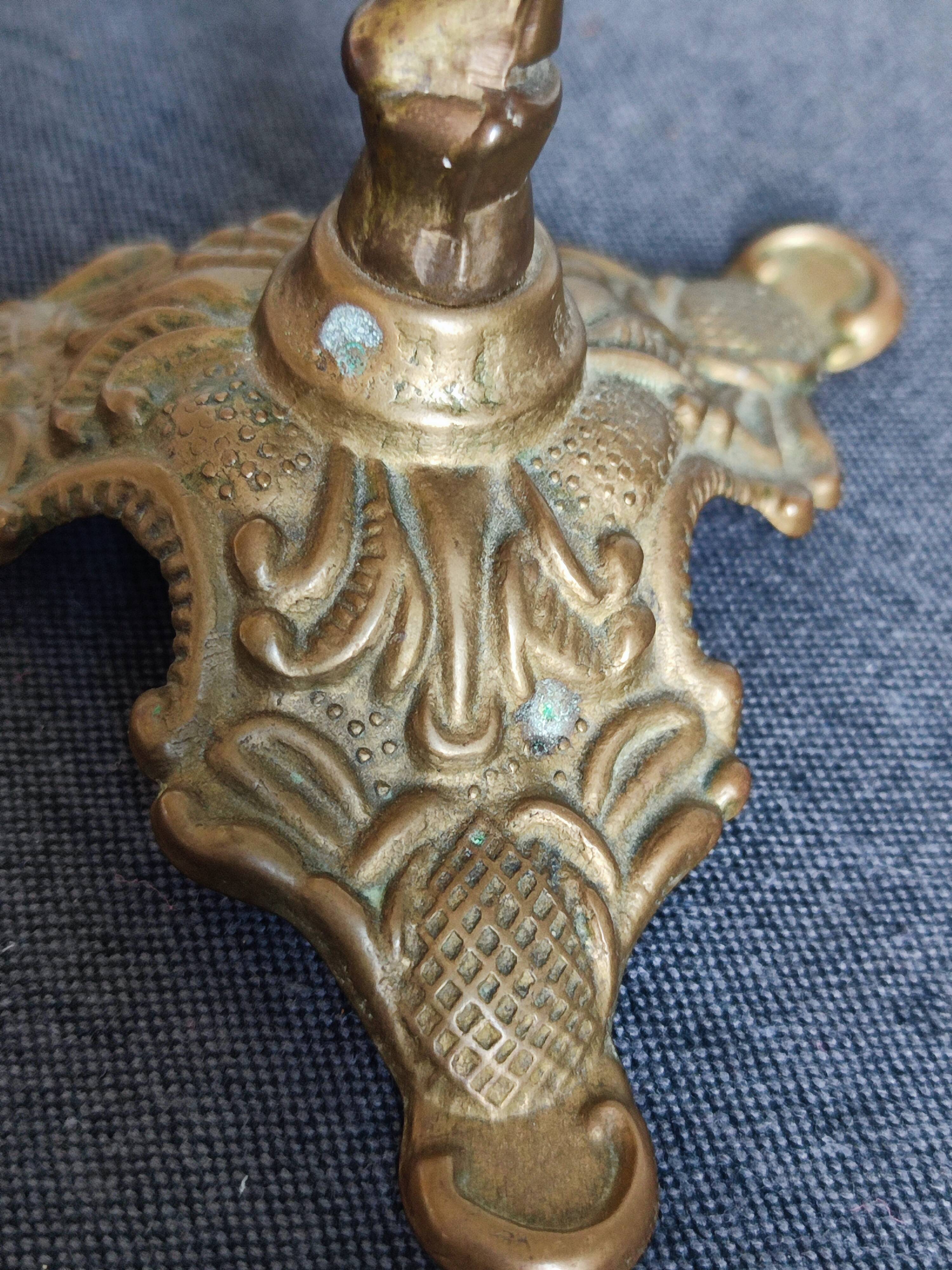 Set of two cherub cherub candlesticks