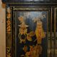 Chinese lacquered wedding cabinet painted circa 1920