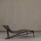 Chaise longue en cuir gris Donovan par Giuseppe Viganò pour Cattelan, Italie, années 2000.