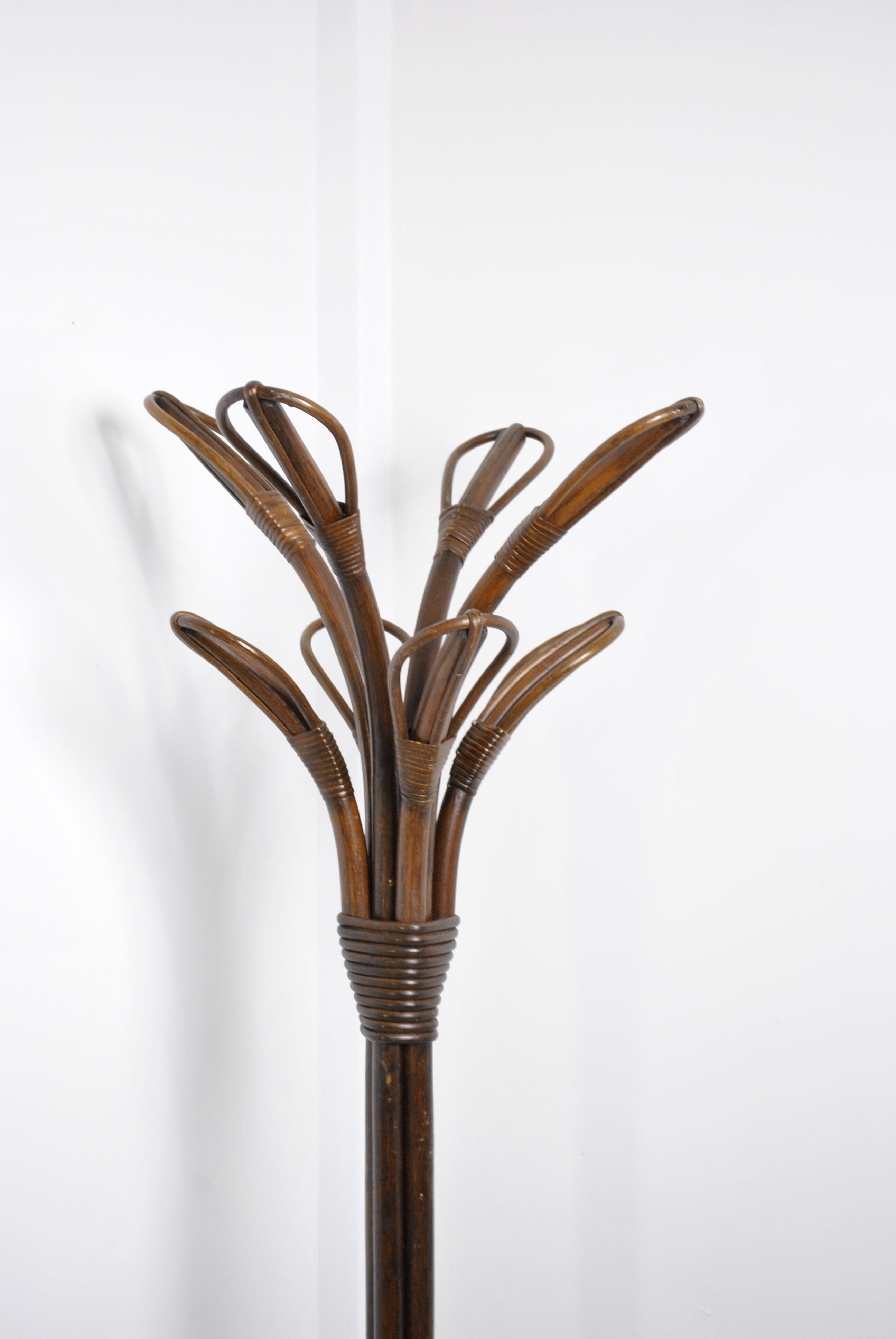 Rattan coat rack 1970