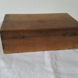 Old wooden box assemblage dovetail 19th century