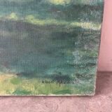 Bank of the Marne, oil on canvas signed Albert Mauguiere 1875-1968