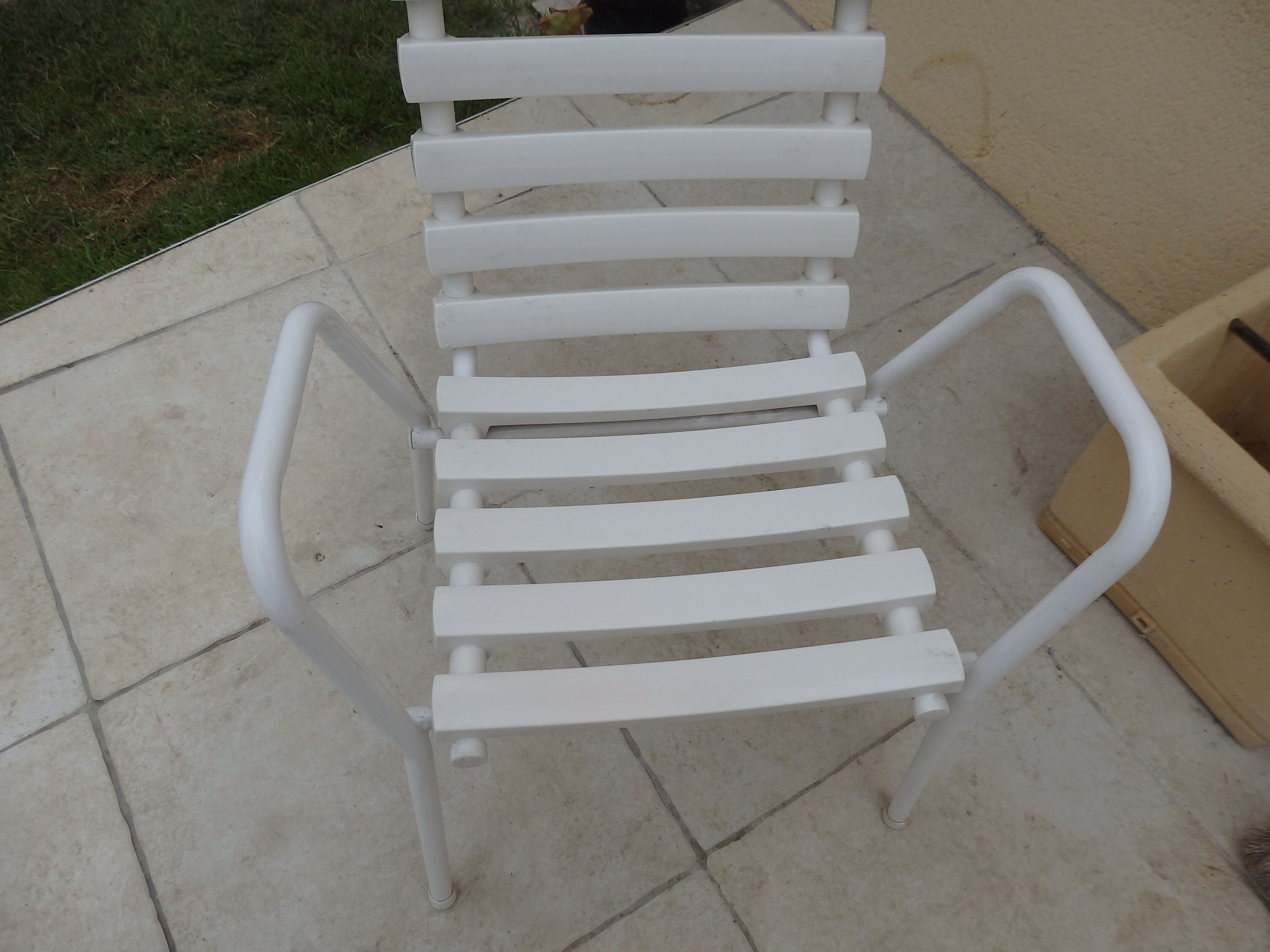 Vintage garden armchair year 70s Sauvagnat Aurillac