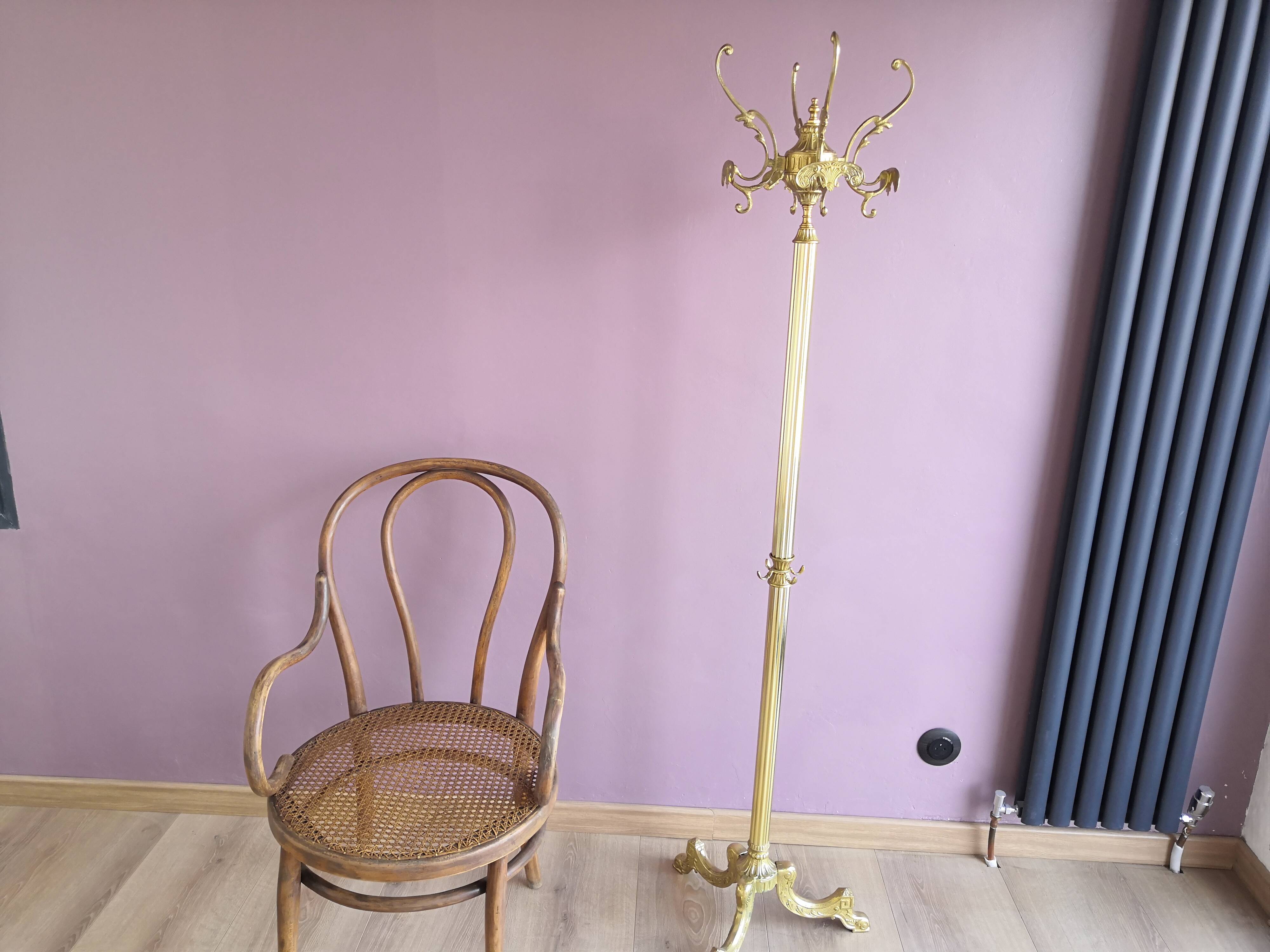 Thonet armchair in wood and cane, 1900