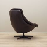 Leather swivel armchair, Danish design, 1960s, designer: H.W. Klein, manufa