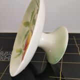 Compotier pattern peaches in Slip Diameter 25cm