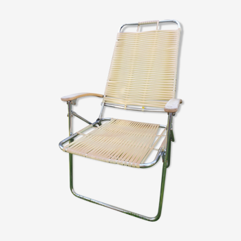 Folding garden armchair