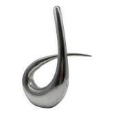 Zoomorphic vase in aluminium cast, 1970s