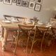 Large Restored Solid Oak Dining Table – Whitewashed Finish