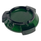 Green glass ashtray 70