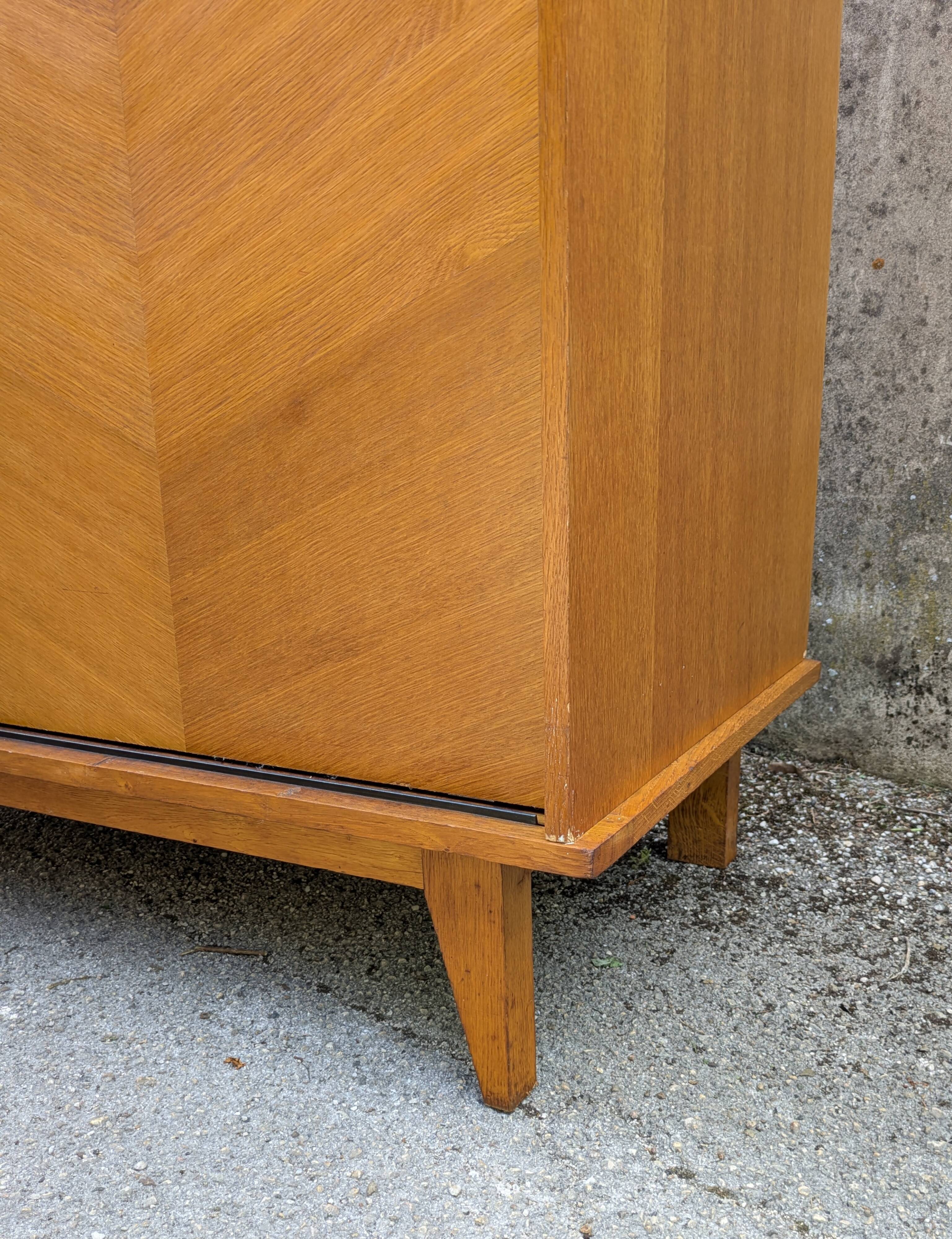 Vintage wardrobe with sliding doors