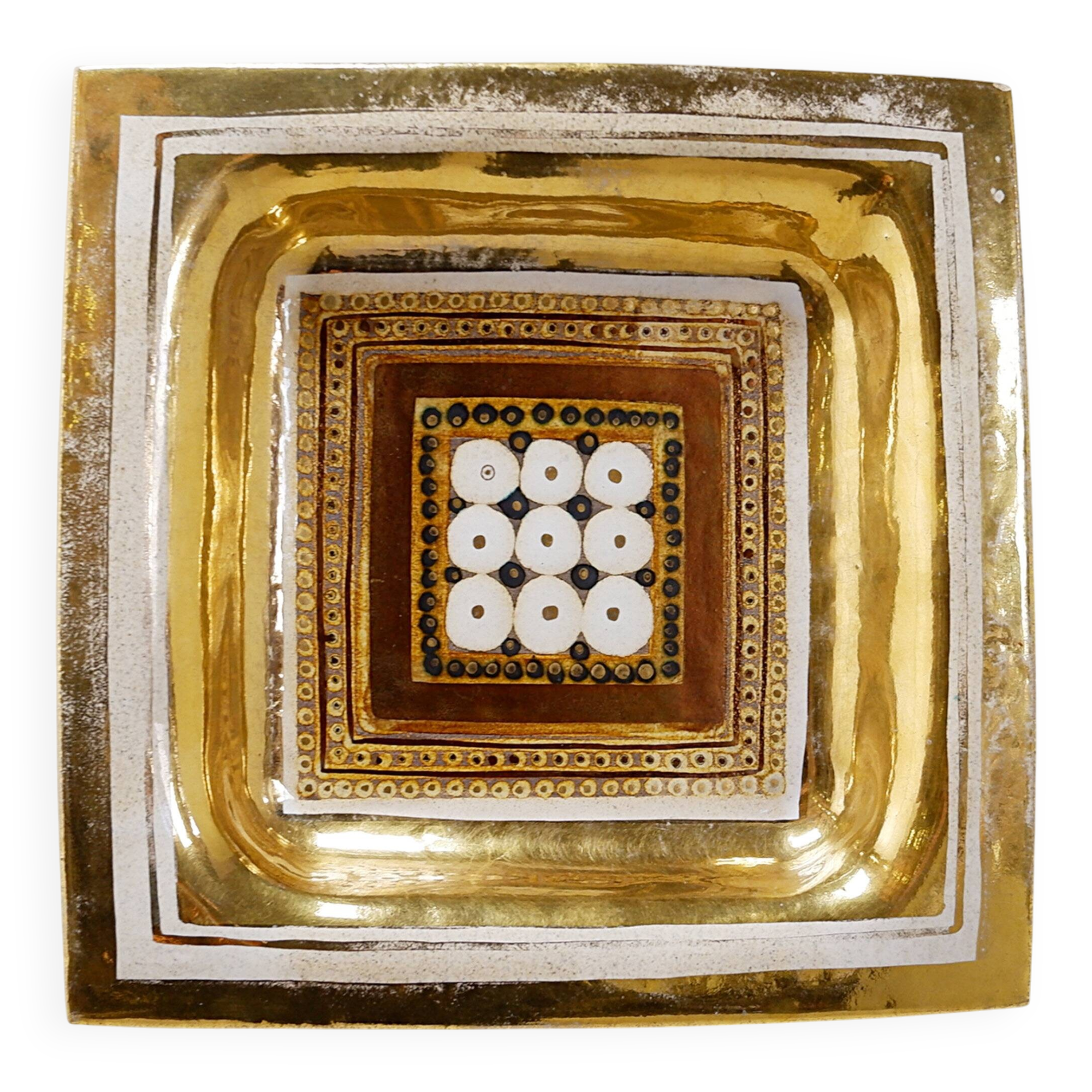 Vintage ceramic wall plate or trinket tray by Georges Pelletier - 1970