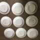 Series of 9 plates Terre de fer