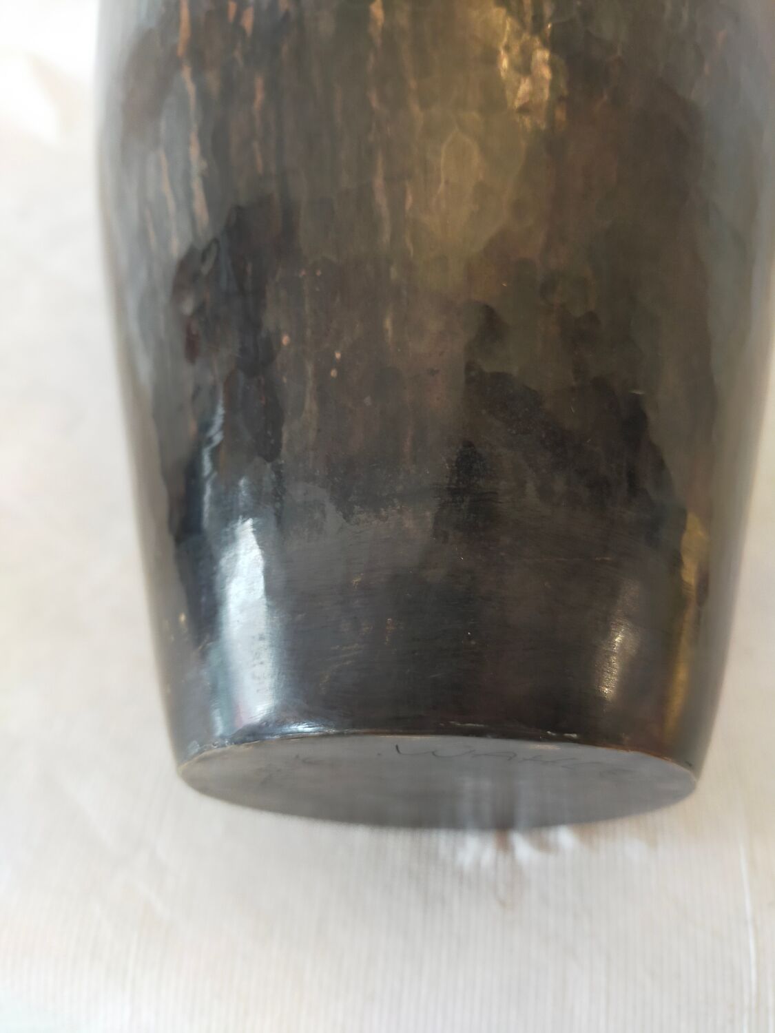 Brassware vase by Hervé Wahlen