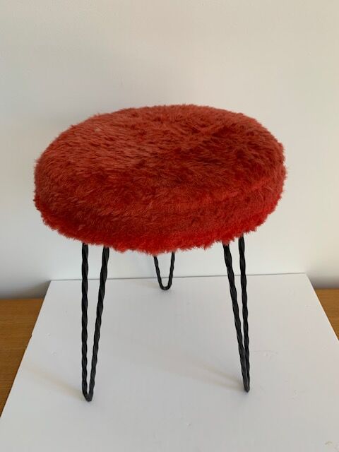 Vintage stool 3 feet twisted