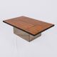 Table basse bar en loupe d'orme, Paul Michel pour Roche Bobois, 1980s