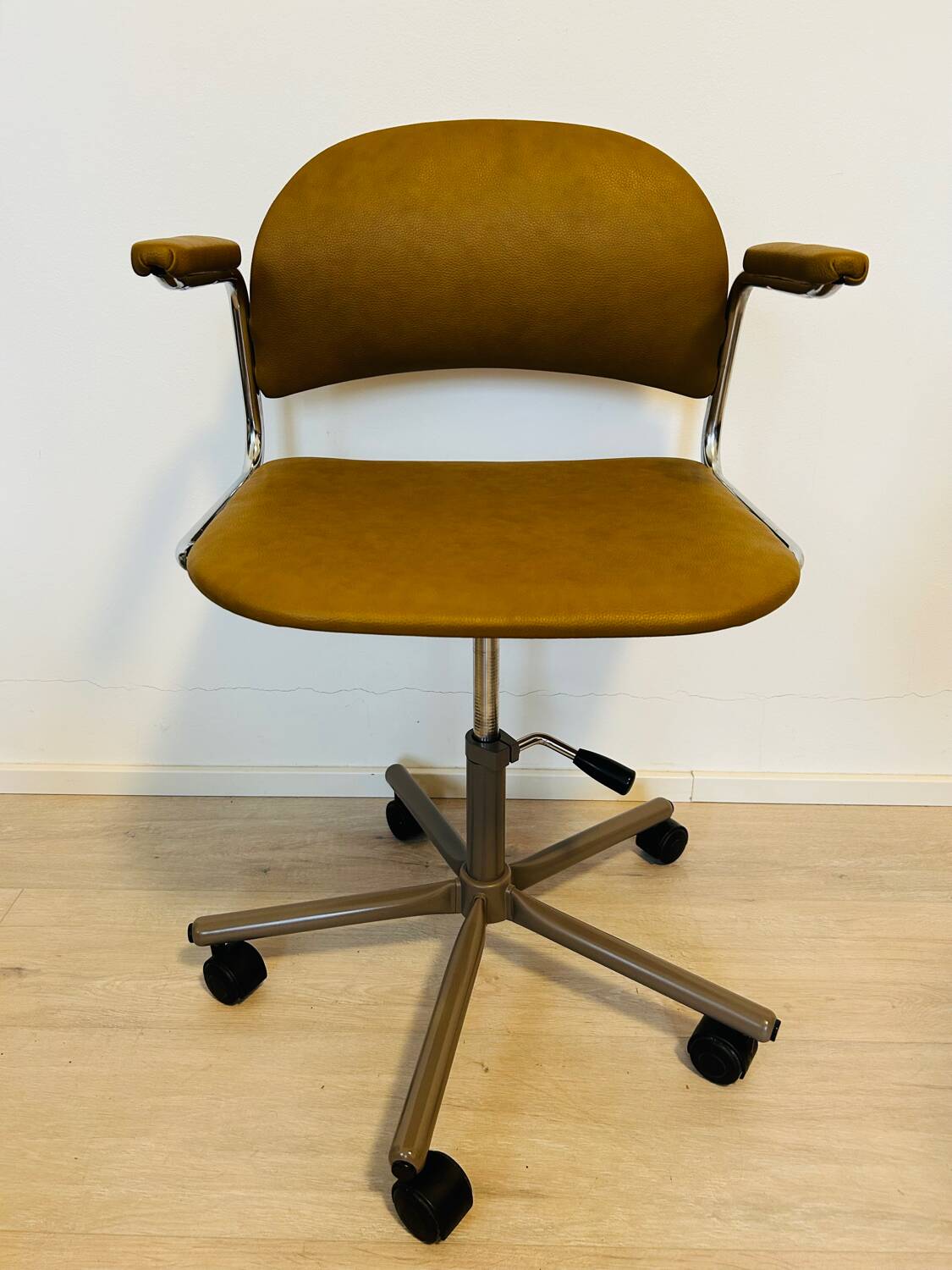 Vintage Mustard Office Chair by Kovona from Czechoslovakia 1970’s
