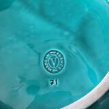 Green leaf slip enameled cup