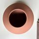 Sculptural vase in matte nude ceramic, Asa design 1980.