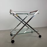 1980s Modernist Gallotti and Radice “Mister” Bar Trolley, Serving Cart