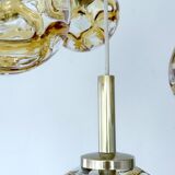 Large Mid Century  Bubble Glass Pendant Light