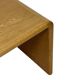 Table basse carrée minimaliste en chêne, années 70