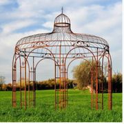 Gloriette, arbour, wrought iron pergola